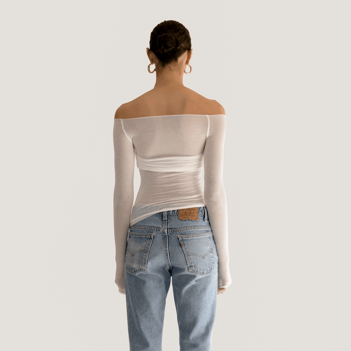 Women's Mesh Off Shoulder Top Sheer Elegant Romantic Casual Summer Beach Vacation Top - Seldom Seen Styles