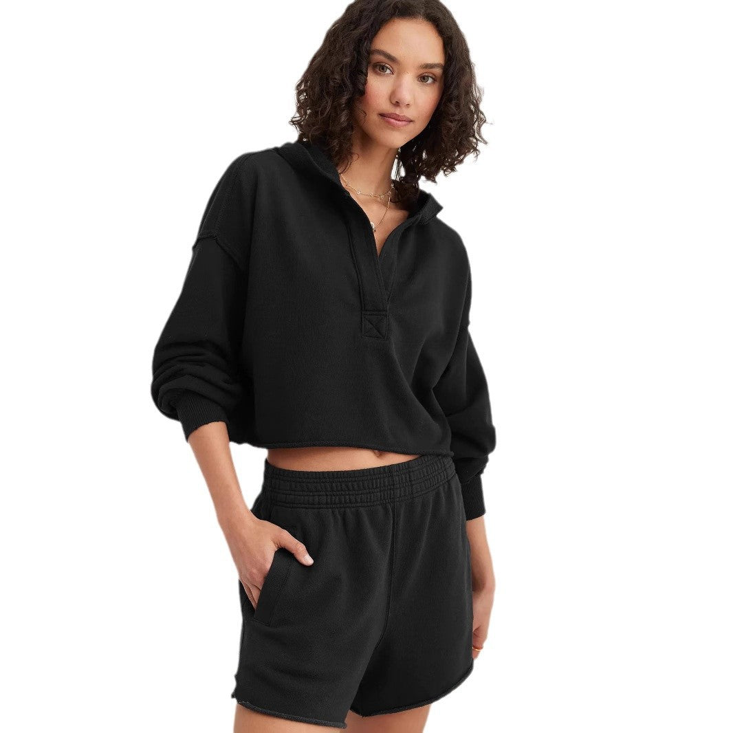 Women's Oversized V Neck Sweatshirt Casual Long Sleeve Pullover Trendy Relaxed Fit Athleisure Top - Seldom Seen Styles