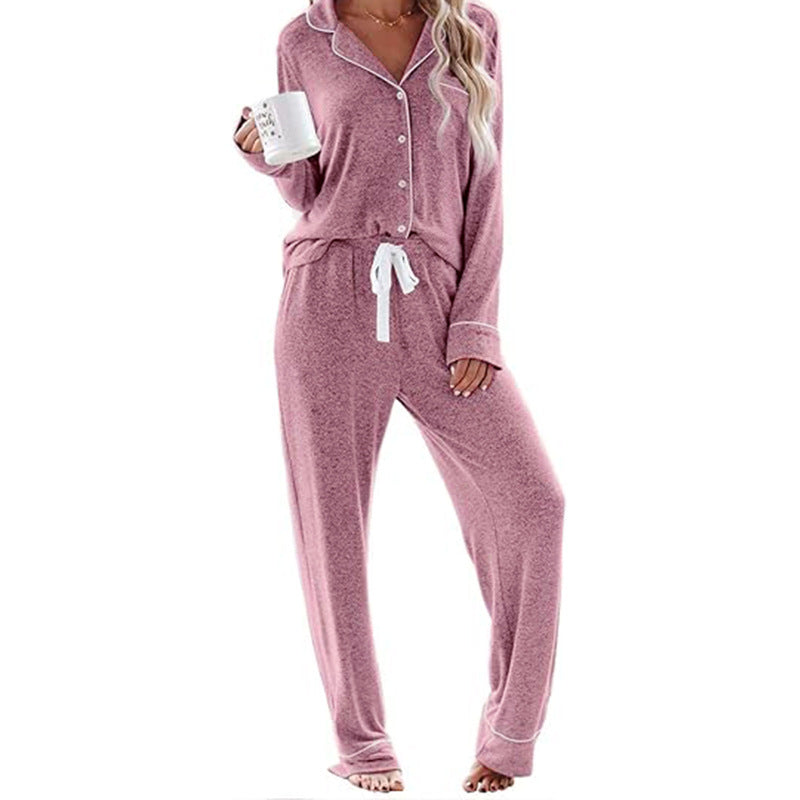 Women's Pajama Sets Long Sleeve Button Down Sleepwear Nightwear Soft Pjs Lounge Sets - Seldom Seen Styles