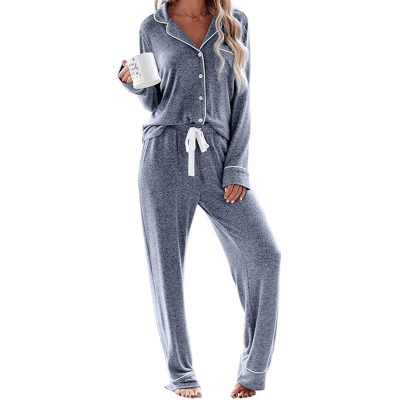 Women's Pajama Sets Long Sleeve Button Down Sleepwear Nightwear Soft Pjs Lounge Sets - Seldom Seen Styles