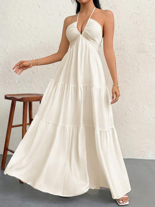 Women's Plain Dress, Summer Clothes Women, Casual Sleeveless Dress for Beach Holiday Vacation, Ladies Summer Clothes, Women's Clothing, Womenswear, Dresses for Party, A Line Dress - Seldom Seen Styles