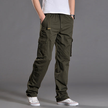Women's Plus Size Cotton Cargo Pants Multi-Pocket Outdoor Hiking Trousers Summer Casual Streetwear Outfit