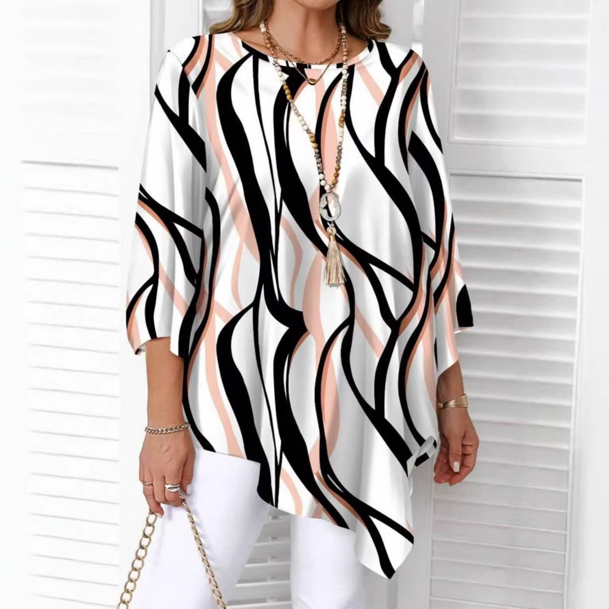 Women's Plus Size Loose Casual Irregular Hem Top Oversized Short Sleeve Summer Shirt Blouse - Seldom Seen Styles