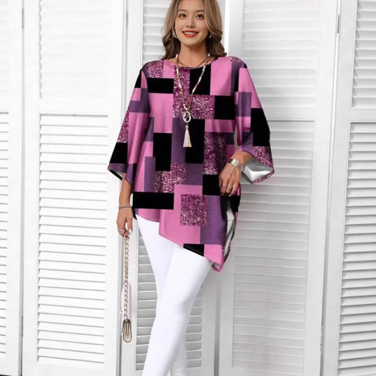 Women's Plus Size Loose Casual Irregular Hem Top Oversized Short Sleeve Summer Shirt Blouse - Seldom Seen Styles