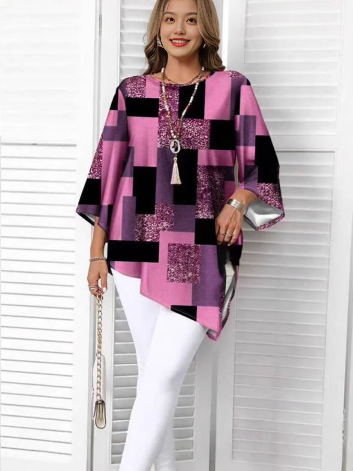 Women's Plus Size Loose Casual Irregular Hem Top Oversized Short Sleeve Summer Shirt Blouse - Seldom Seen Styles