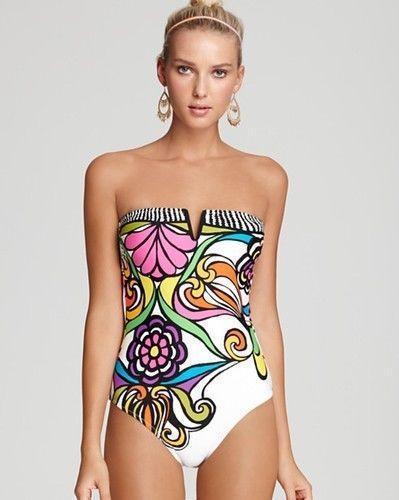 Women's Printed One Piece Swimsuit Sexy Siamese Bikini Bodysuit Tummy Control Bathing Suit for Beach Vacation Pool Summer