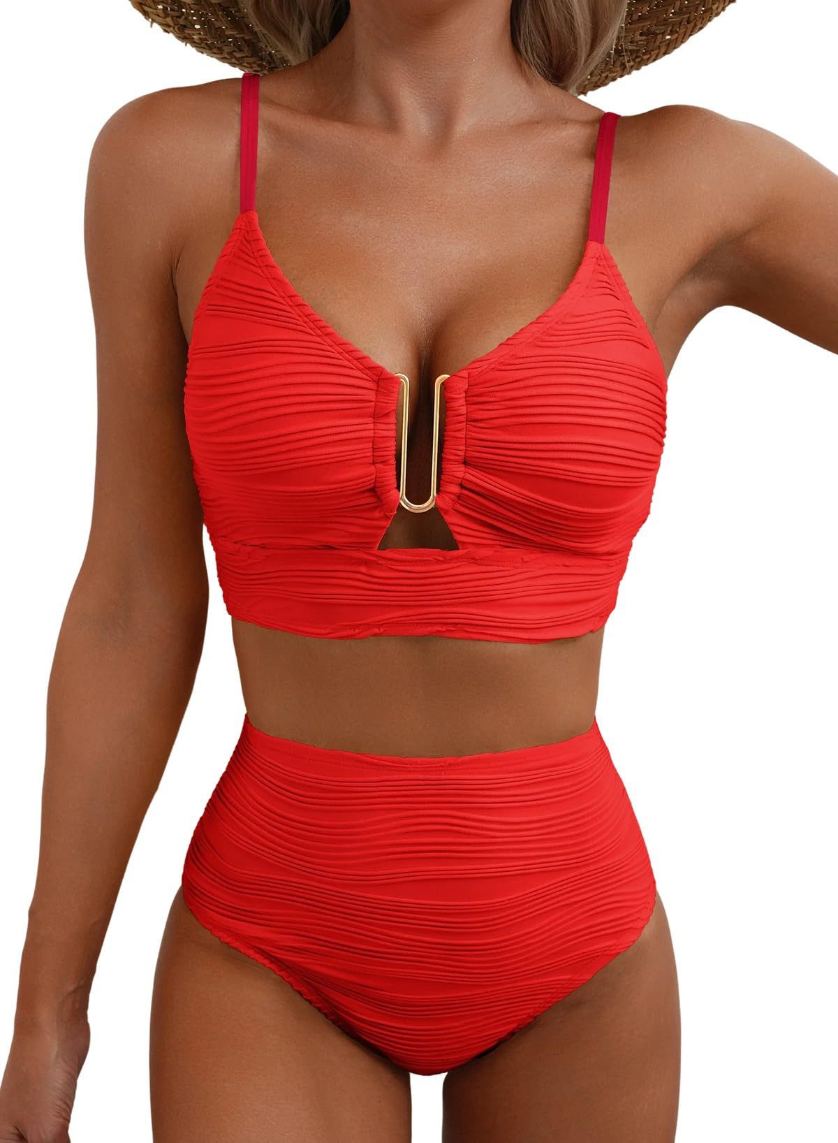 Women's Push-Up Bikini with High Waist - Seldom Seen Styles