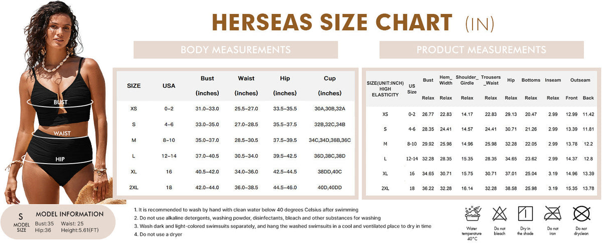 Women's Push-Up Bikini with High Waist - Seldom Seen Styles