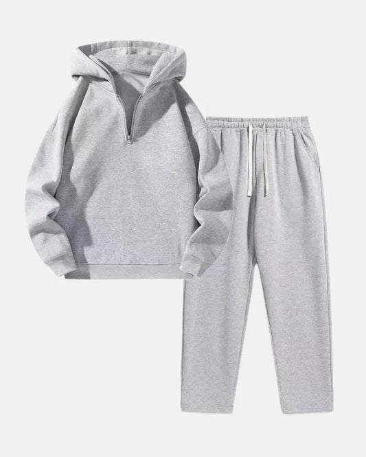 Women's Quarter-Zip Hoodie & Wide-Leg Pants Lounge Set – Matching Tracksuit | S–3XL - Seldom Seen Styles