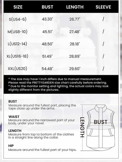 Damen Steppweste Lässige Ärmellose Kapuzenweste mit Reißverschluss, Rautenmuster, Jacke mit Taschen, Wintermantel, Oberbekleidung, Minimalistisches Top