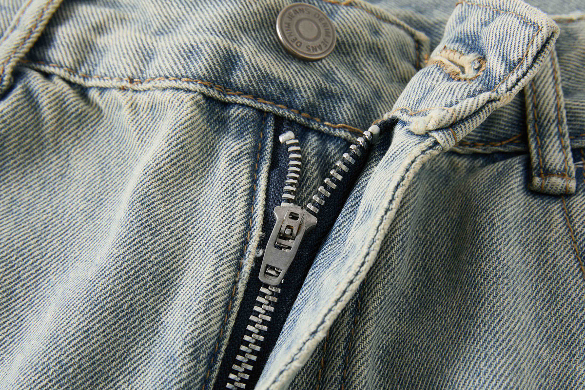 Women's Ripped Wide Leg Baggy Jeans High Waist Distressed Denim Pants Street Style Y2K Casual - Seldom Seen Styles