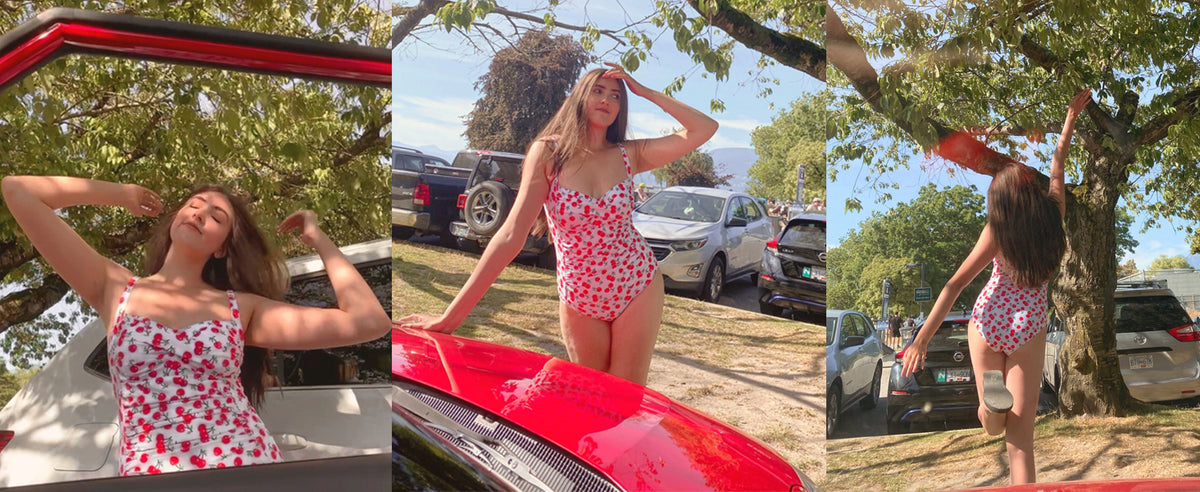 Women's Ruched Tummy Control One Piece Swimsuit Vintage Retro Push Up Bathing Suit Beach Vacation Swimwear - Seldom Seen Styles