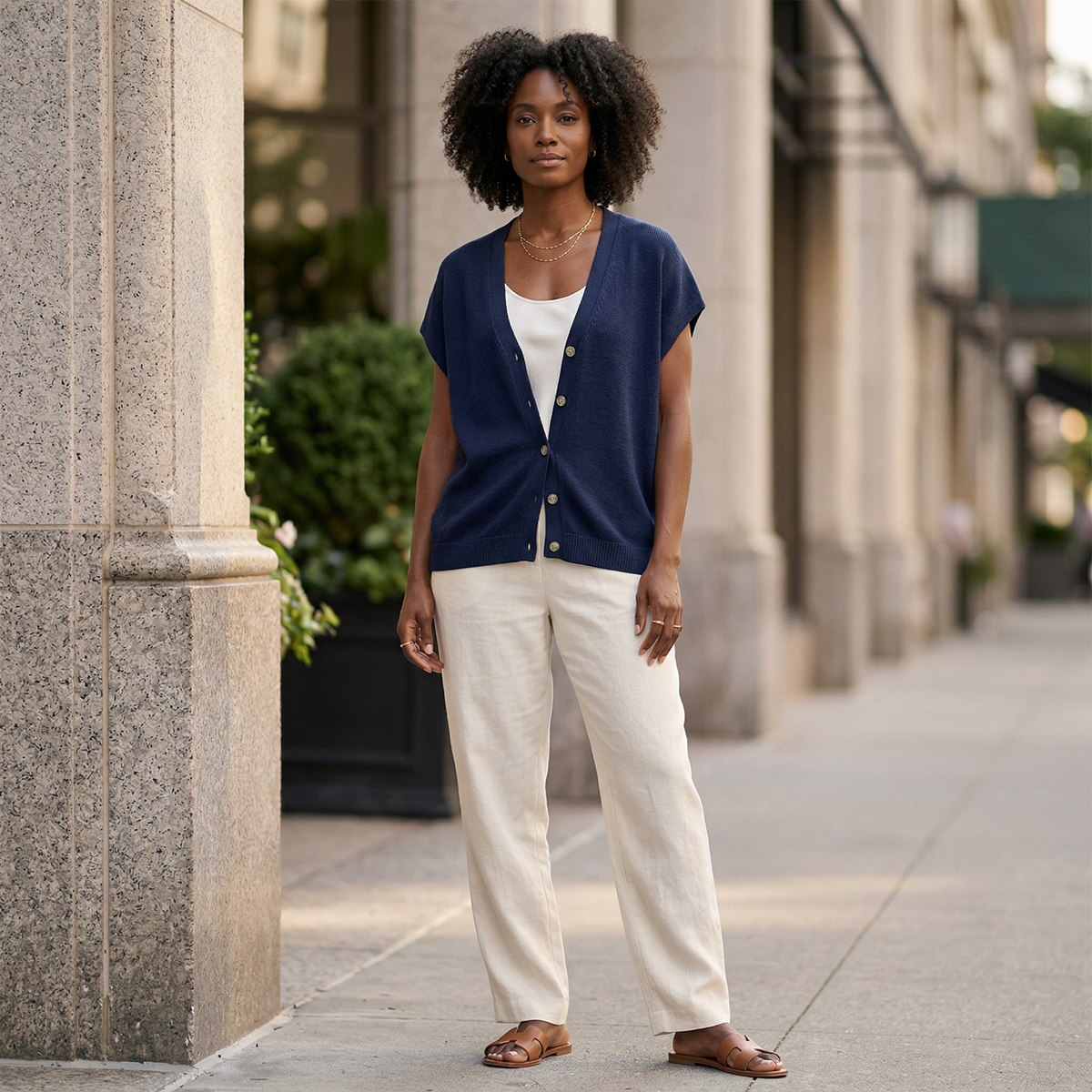 Women's Short Sleeve Knit Cardigan Open Front Lightweight Summer Layering Top Casual Vacation Outfit - Seldom Seen Styles