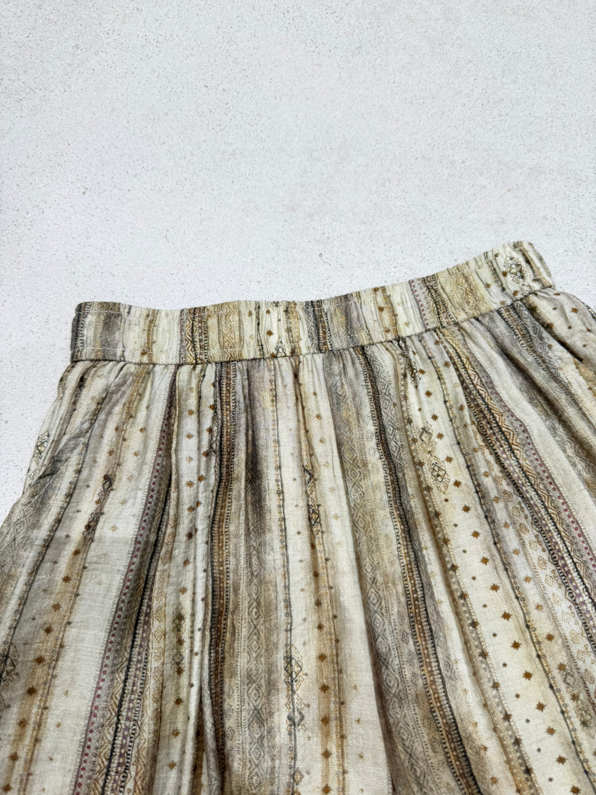 Women's Sleeveless Collar Shirt Patchwork Print Wide-Leg Pants Two-Piece Set Boho Summer Vacation Resort Outfit - Seldom Seen Styles