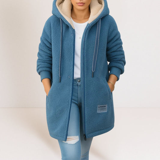Women's Soft Fleece Hoodie Jacket – Lightweight Warm Zip-Up Coat | S–3XL Plus Size - Seldom Seen Styles