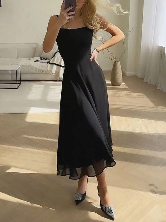 Women’s Square-Neck Midi Dress - Seldom Seen Styles