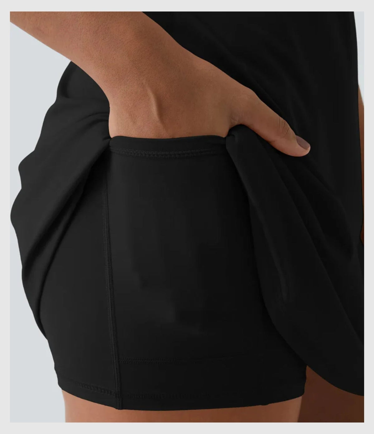 Women's Strappy Backless Built-In Bra Active Dress Sleeveless Slim Fit Summer Vacation Casual Mini Dress - Seldom Seen Styles