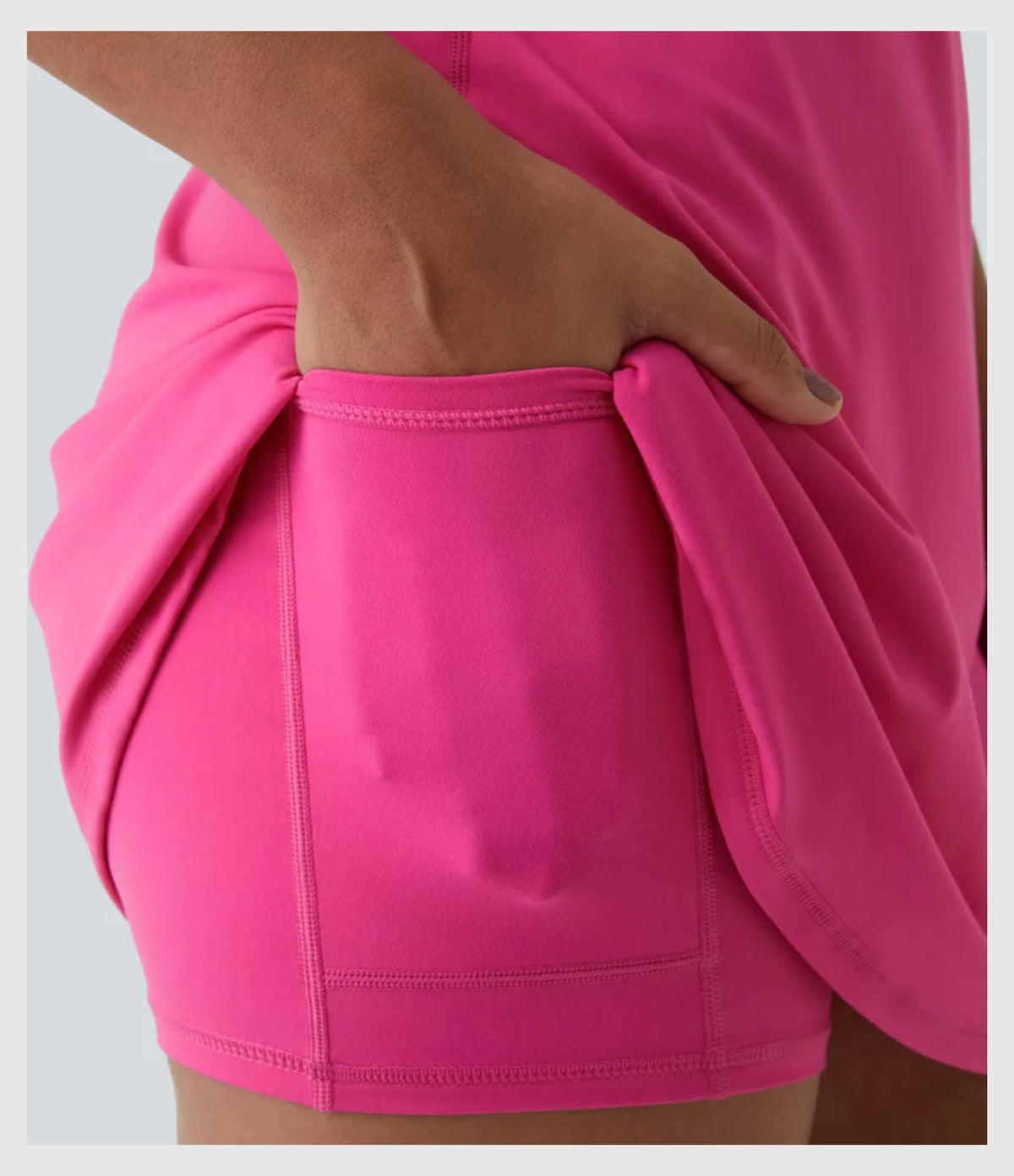 Women's Strappy Backless Built-In Bra Active Dress Sleeveless Slim Fit Summer Vacation Casual Mini Dress - Seldom Seen Styles