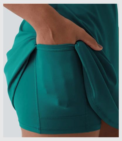 Women's Strappy Backless Built-In Bra Active Dress Sleeveless Slim Fit Summer Vacation Casual Mini Dress