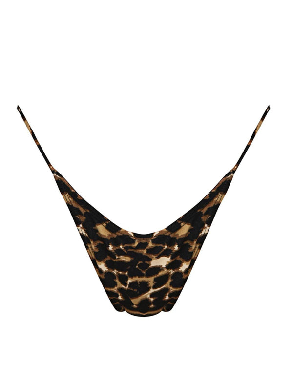 Women's Strappy Solid Color String Bikini Set Sexy Two Piece Swimsuit Beach Vacation Summer Swimwear - Seldom Seen Styles