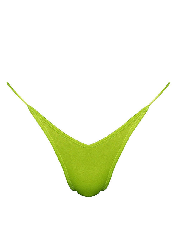 Women's Strappy Solid Color String Bikini Set Sexy Two Piece Swimsuit Beach Vacation Summer Swimwear - Seldom Seen Styles