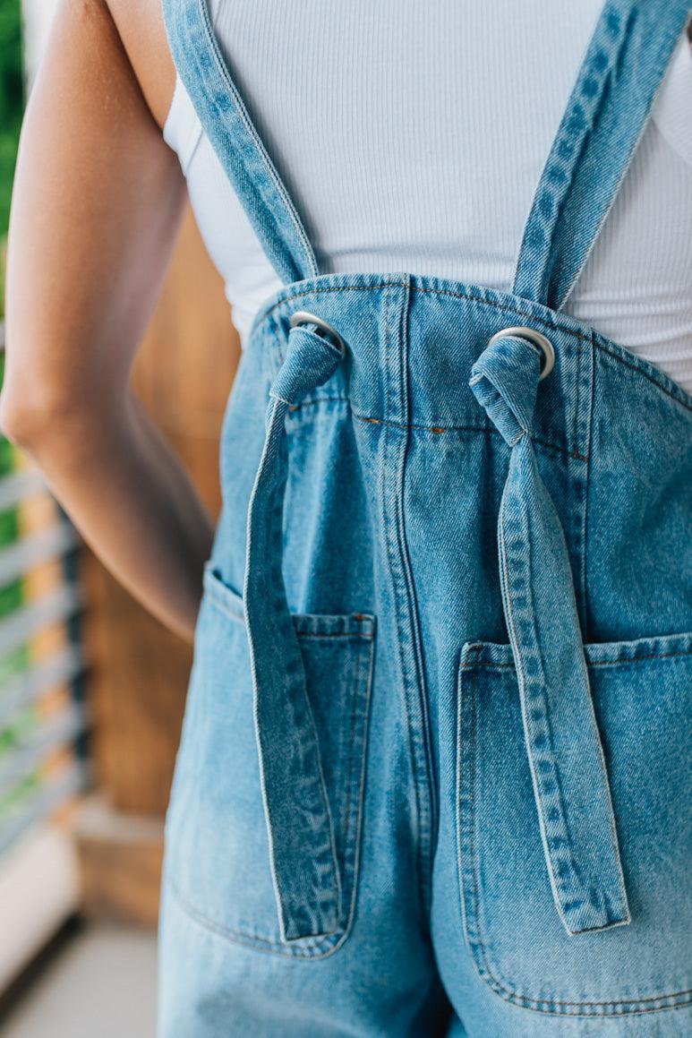 Women's Straps Washing Water Casual Jumpsuit - Seldom Seen Styles
