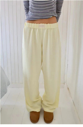 Women's Striped Wide Leg Pants High Waist Loose Casual Street Summer Vacation Trousers - Seldom Seen Styles
