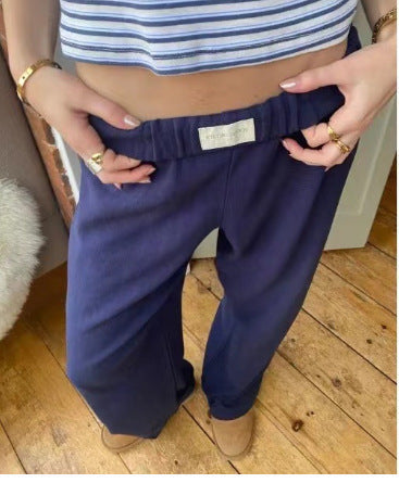 Women's Striped Wide Leg Pants High Waist Loose Casual Street Summer Vacation Trousers - Seldom Seen Styles