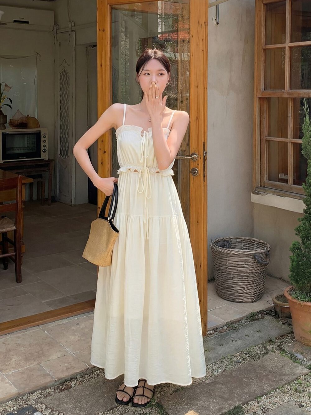 Women's Summer Boho Strapless Maxi Dress 2026 Casual Off Shoulder Smocked Flowy A Line Beach Holiday Long Dresses - Seldom Seen Styles