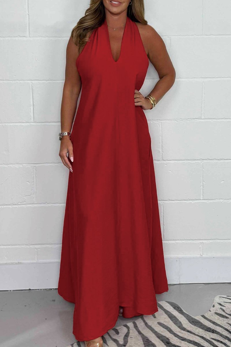 Women's T-Back Floaty Dress Floaty Maxi Dress - Seldom Seen Styles