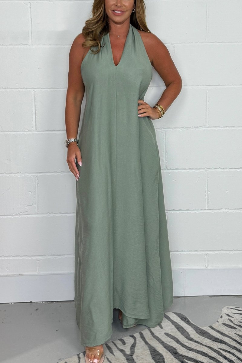 Women's T-Back Floaty Dress Floaty Maxi Dress - Seldom Seen Styles