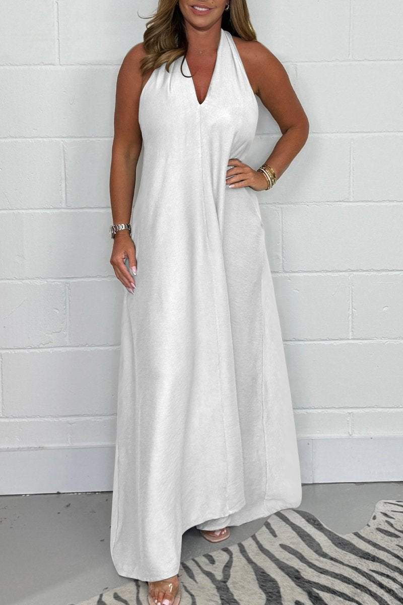 Women's T-Back Floaty Dress Floaty Maxi Dress - Seldom Seen Styles