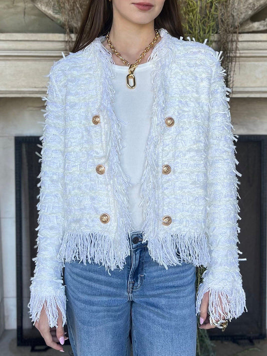 Women's Tassel Elegant Cardigan Jacket - Seldom Seen Styles