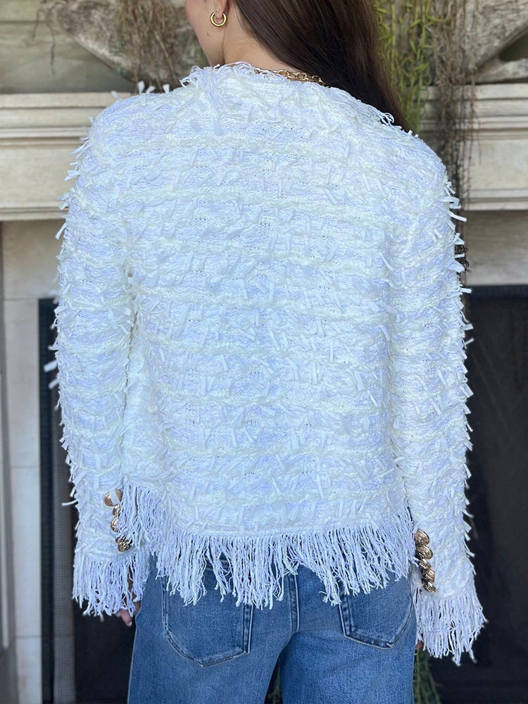 Women's Tassel Elegant Cardigan Jacket - Seldom Seen Styles