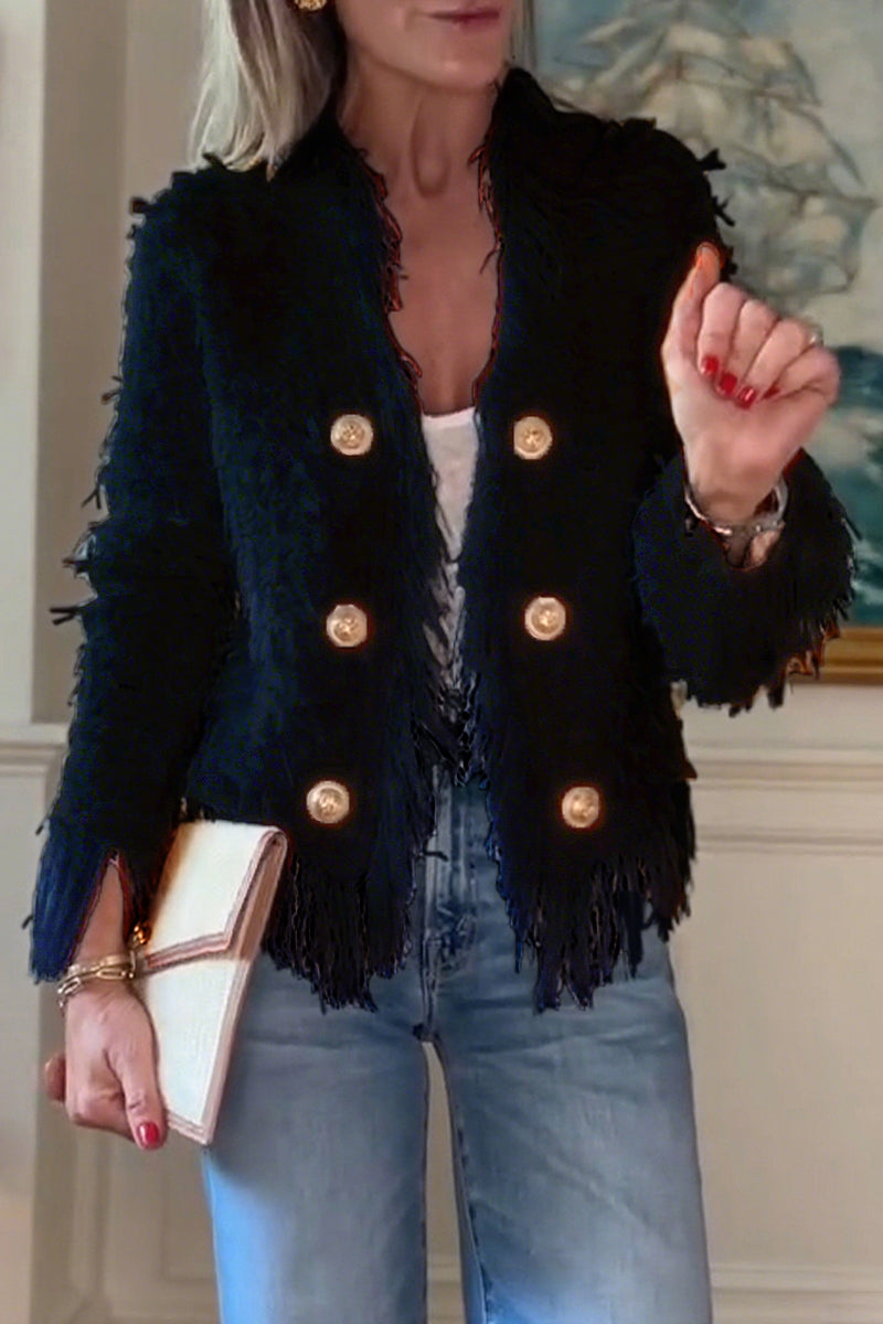 Women's Tassel Elegant Cardigan Jacket - Seldom Seen Styles