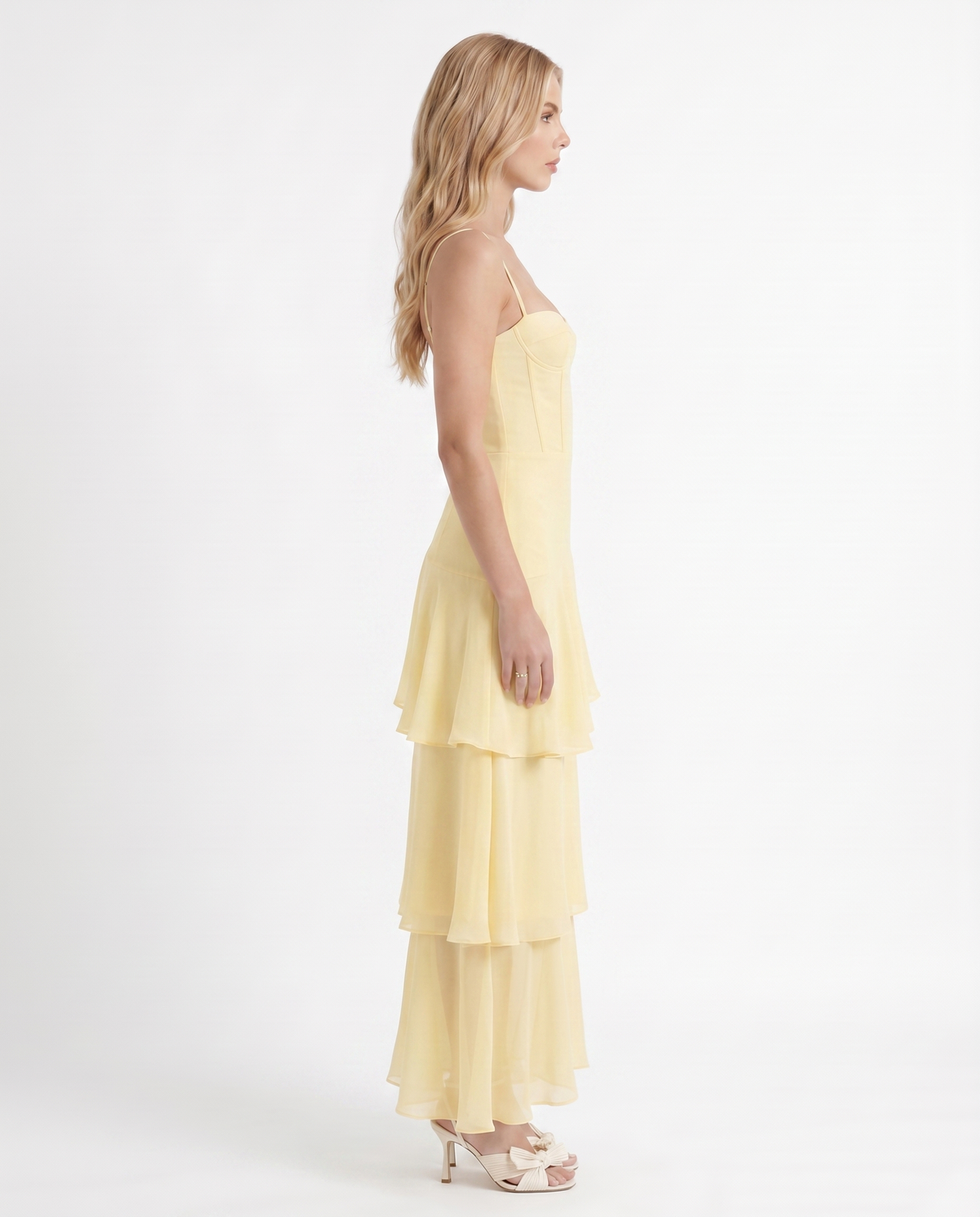 Women's Tiered Maxi Dress Flowy Layered Skirt Boho Summer Beach Vacation Wedding Guest Sundress | Sunny Tier - Seldom Seen Styles