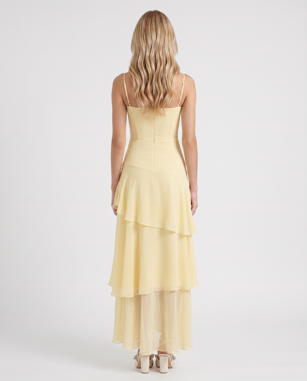 Women's Tiered Maxi Dress Flowy Layered Skirt Boho Summer Beach Vacation Wedding Guest Sundress | Sunny Tier - Seldom Seen Styles