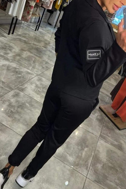 Damen-Jacke und elastische Hose Zweiteiler