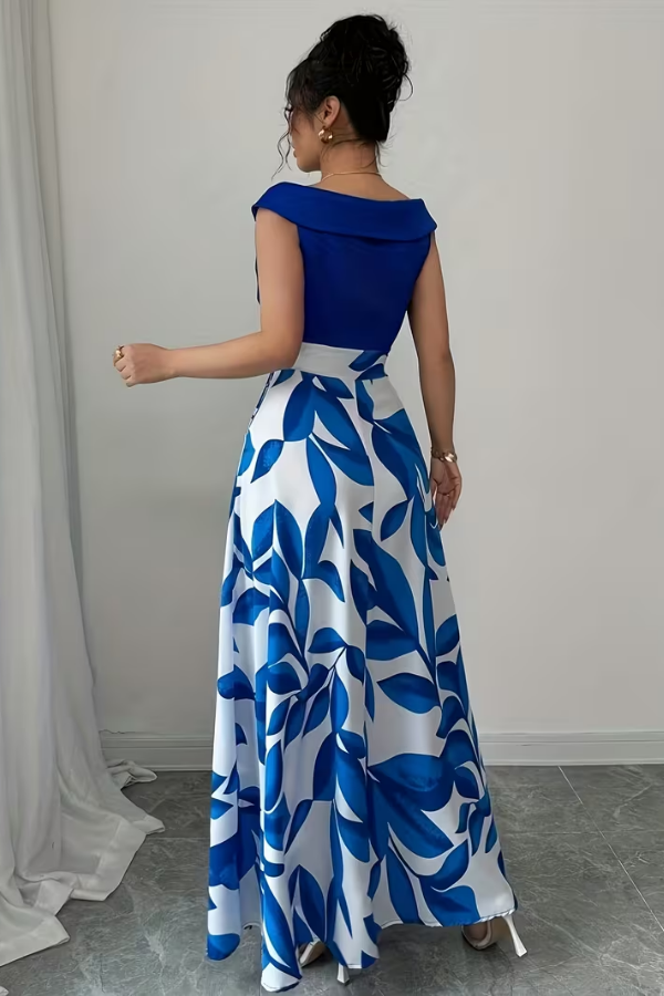 Women's V-Neck Floral A-Line Maxi Dress with Pockets | Casual Summer - Seldom Seen Styles