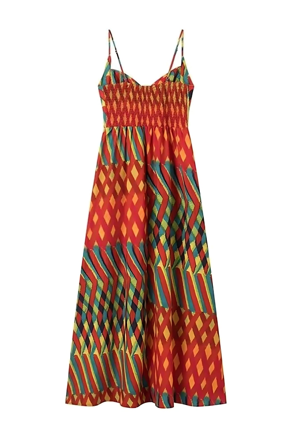 Women's Wedding Guest Printed Spaghetti Strap Maxi Dress - Seldom Seen Styles
