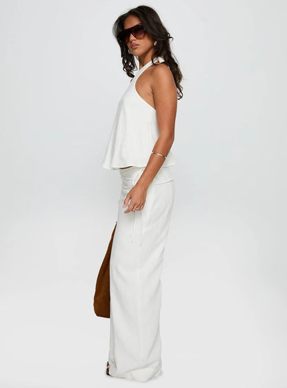 Women's Wide Leg Linen Pants Relaxed Fit High Waist Lightweight Breathable Casual Summer Beach Vacation Boho Trousers | Linen Drift