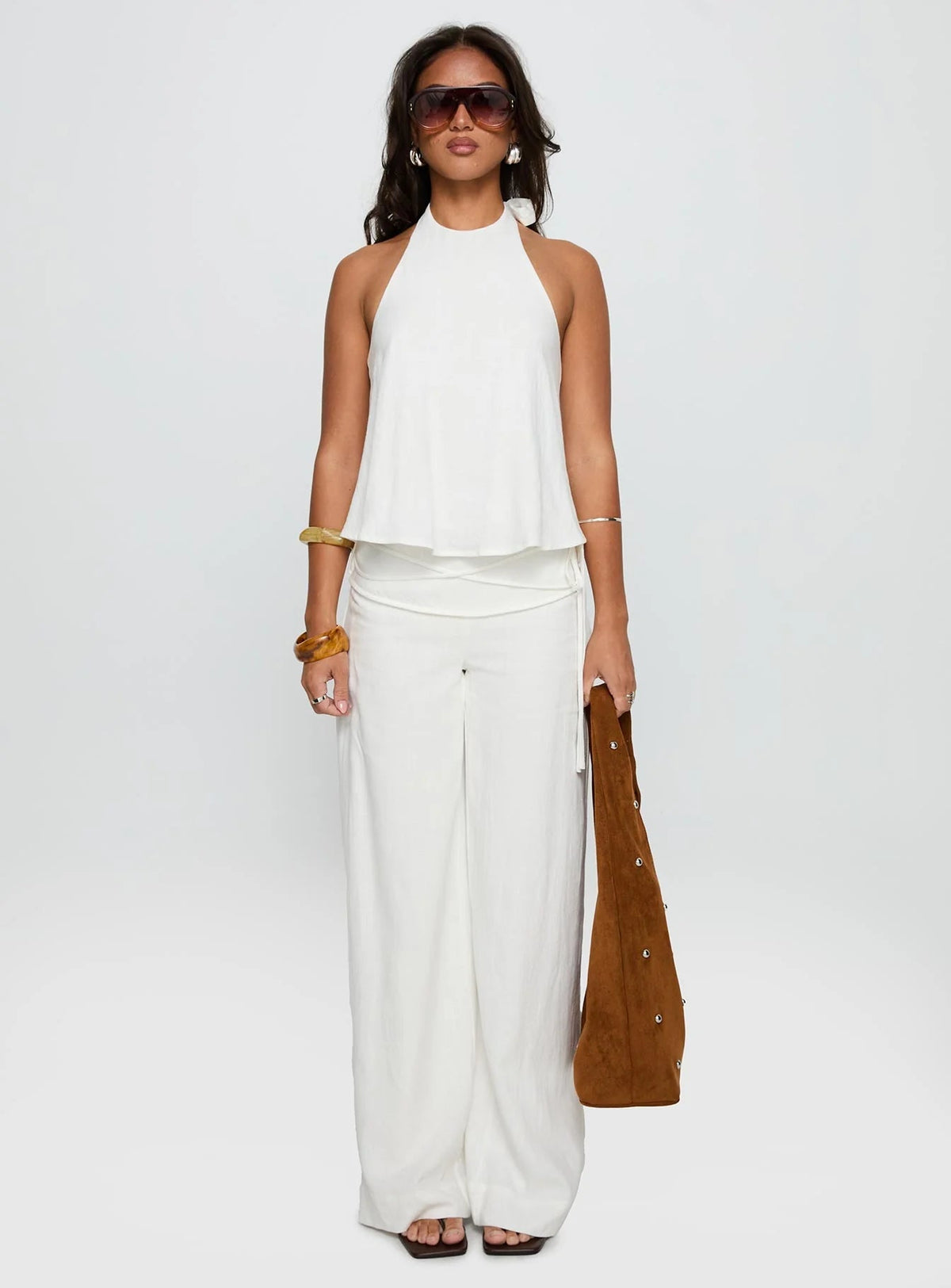 Women's Wide Leg Linen Pants Relaxed Fit High Waist Lightweight Breathable Casual Summer Beach Vacation Boho Trousers | Linen Drift - Seldom Seen Styles