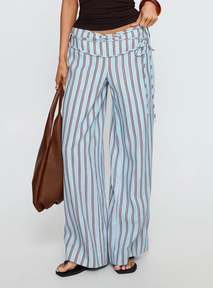 Women's Wide Leg Linen Pants Relaxed Fit High Waist Lightweight Breathable Casual Summer Beach Vacation Boho Trousers | Linen Drift