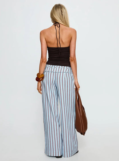 Women's Wide Leg Linen Pants Relaxed Fit High Waist Lightweight Breathable Casual Summer Beach Vacation Boho Trousers | Linen Drift