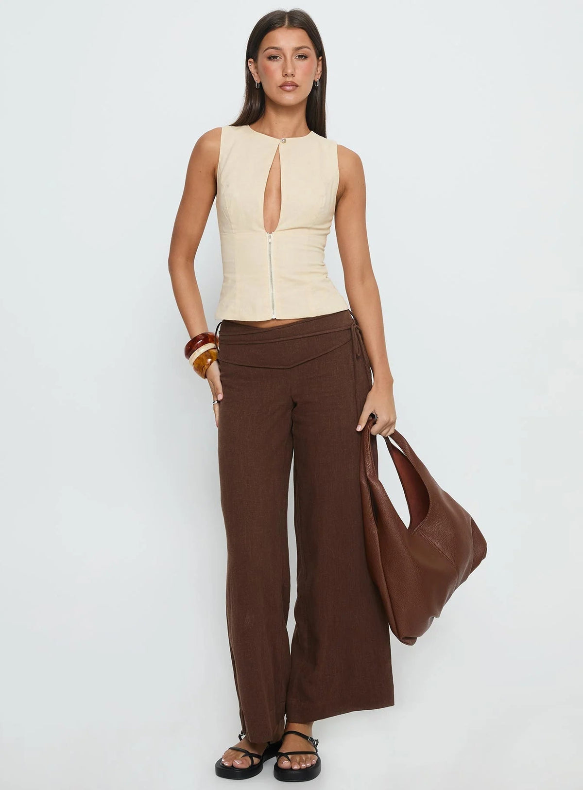 Women's Wide Leg Linen Pants Relaxed Fit High Waist Lightweight Breathable Casual Summer Beach Vacation Boho Trousers | Linen Drift - Seldom Seen Styles