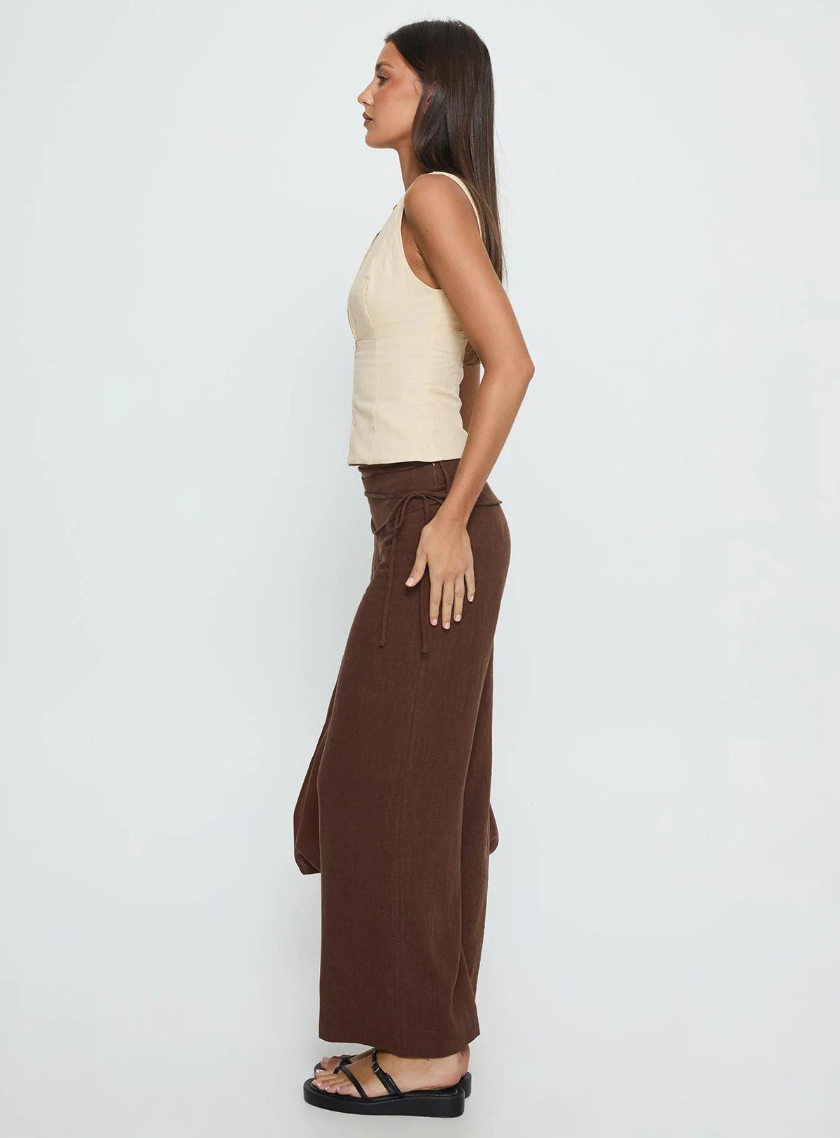 Women's Wide Leg Linen Pants Relaxed Fit High Waist Lightweight Breathable Casual Summer Beach Vacation Boho Trousers | Linen Drift - Seldom Seen Styles