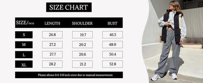 Gilet surdimensionné d'hiver pour femme, léger, col montant, sans manches, isolant, matelassé, doudoune avec poches, vêtement d'extérieur décontracté, fermeture éclair, noir, ajusté, minimaliste