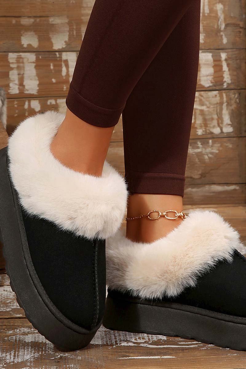 Women's thickened, warm and comfortable outer wear plush snow boots - Seldom Seen Styles