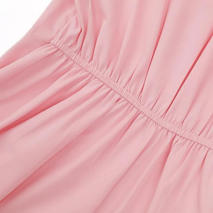 Women Feminine Tie Waist Maxi Dress Artisio