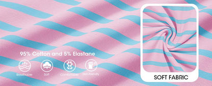 Damen Frühling Sommer Halbarm Oversize T-Shirts Gestreifte Farbblock-Baumwolloberteile Lose Sweatshirts